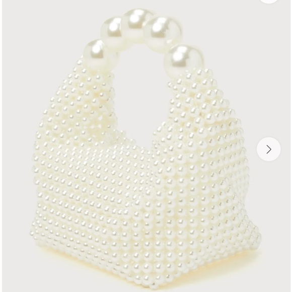 Upgraded Glam White Pearl Handbag - Picture 3 of 4